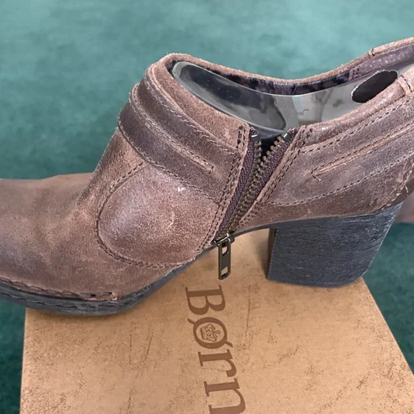 Born Women's Distressed Brown Ankle Booties - Picture 5 of 5